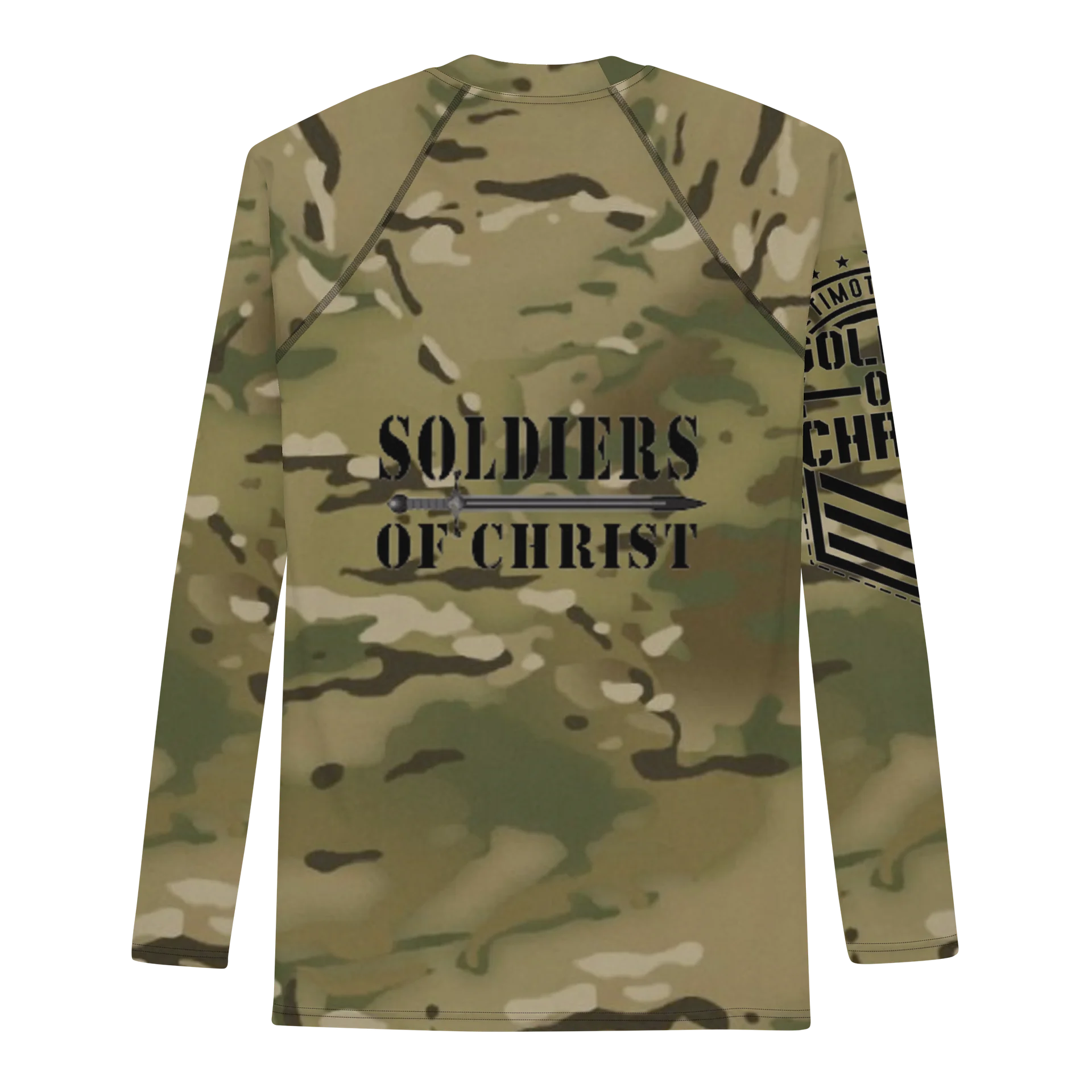Faithful Camo: Men's Rash Guard - Multicam product image (2)