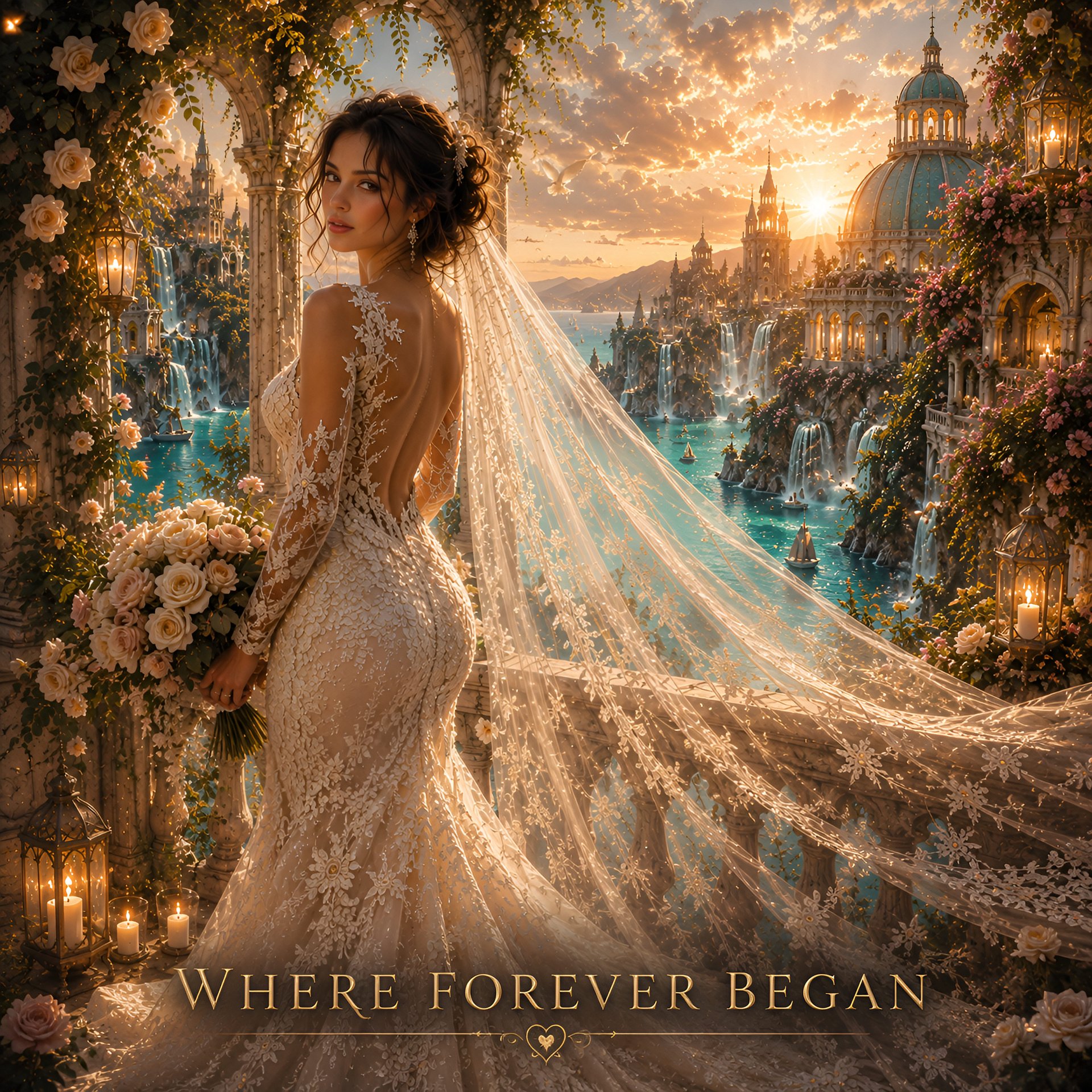 Where Forever Began | Romantic Bridal Wall Art | Wedding Decor | 8K Digital Download | Print Art product image (2)