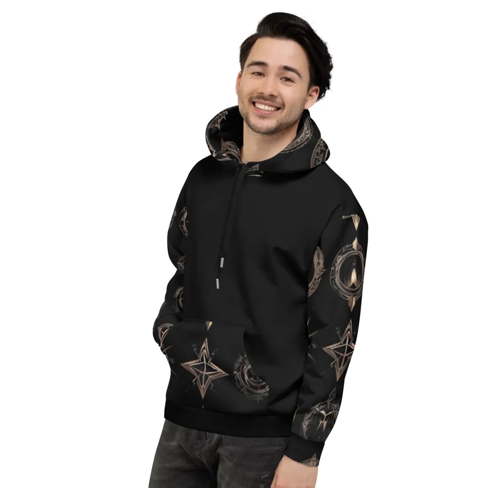 Black & Gold Symbology Hoodie product image (7)