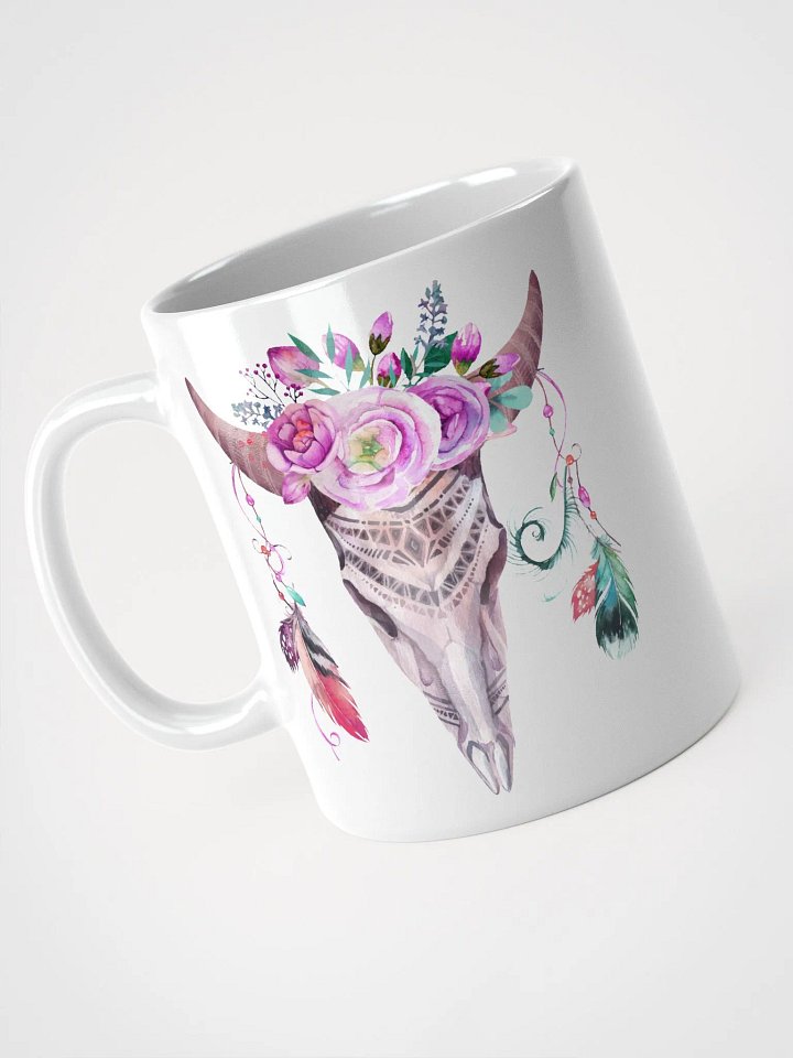 Whimsical Skulls and Florals Mug product image (2)