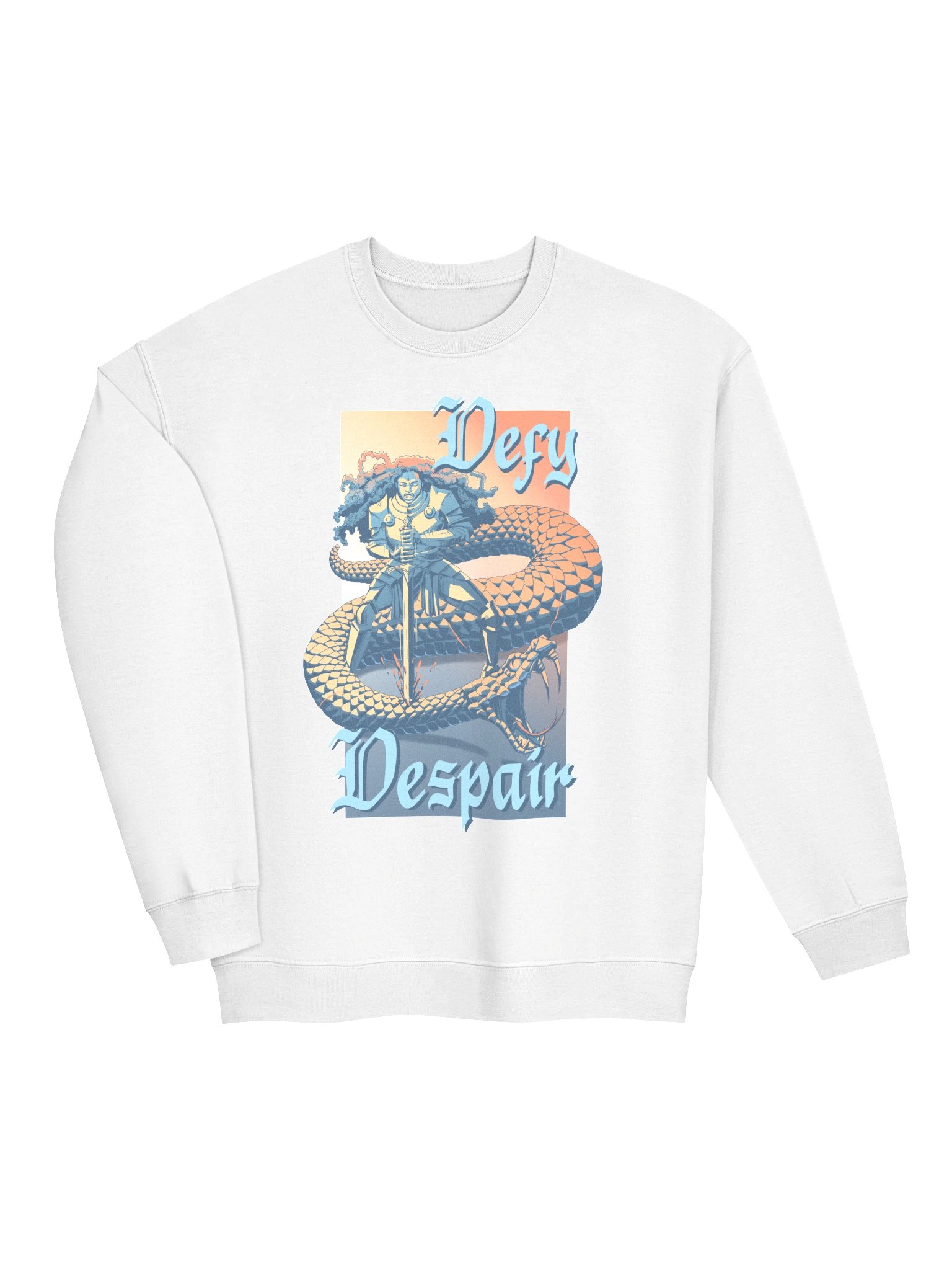 DEFY DESPAIR Warrior and Serpent crewneck product image (3)