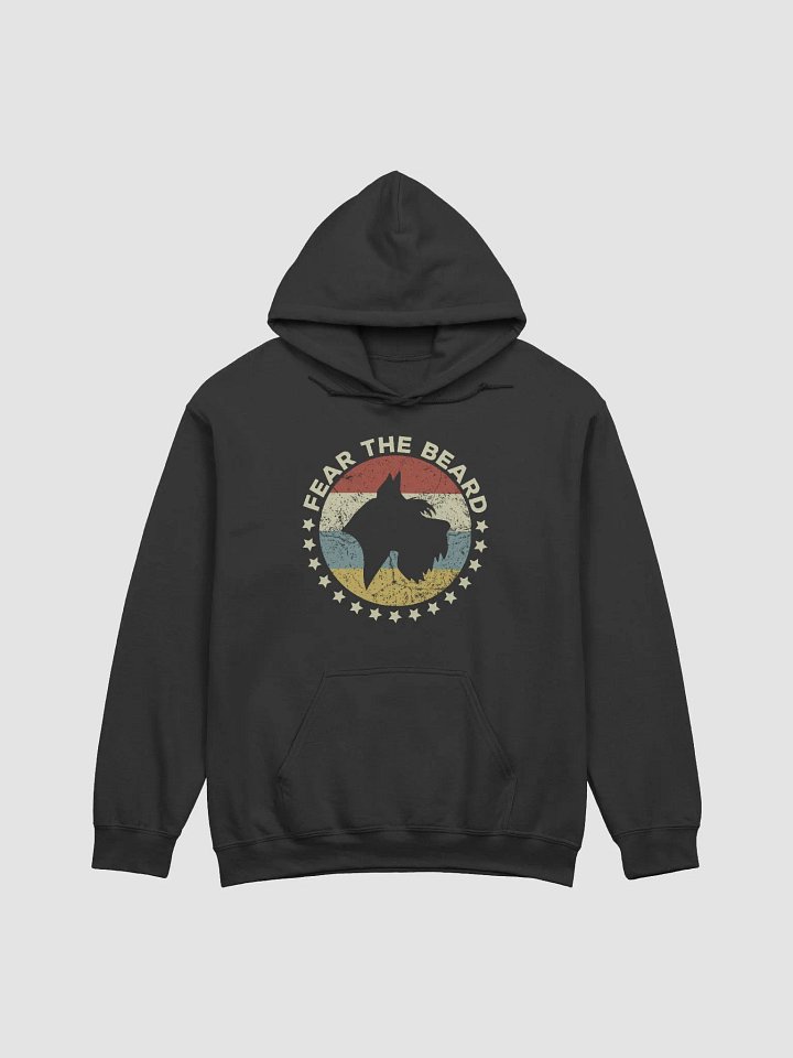 Fear the Beard Hooded Sweatshirt | Retro-Style Hoodie for Schnauzer Dog Owners product image (1)