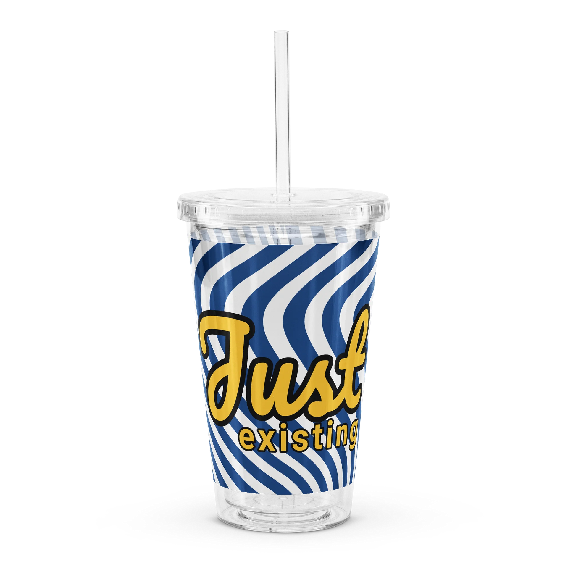 Just Existing Tumbler Cup with Straw #2 product image (1)