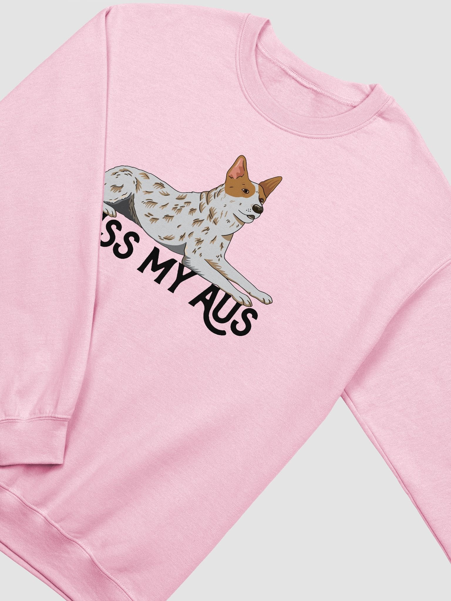 Kiss My Aus Sweatshirt of an Australian Cattle Dog | Funny Shirt for Red Heeler and Herding Dog Owners product image (4)