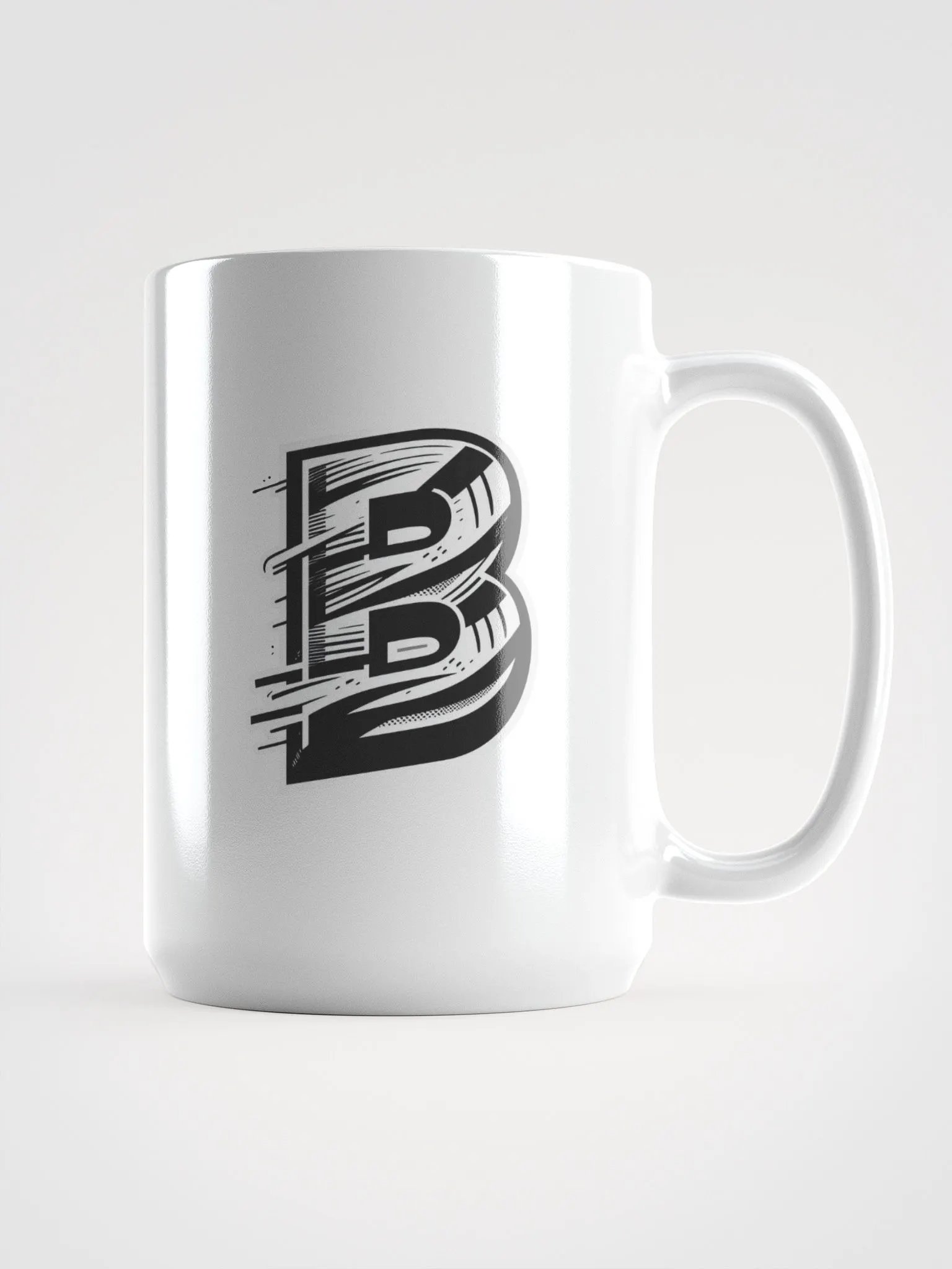 Dynamic B Motion White Glossy Mug product image (1)