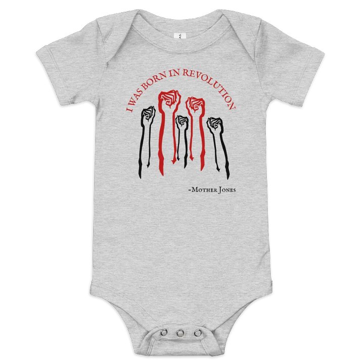 Born in Revolution Mother Jones Baby Bodysuit product image (1)