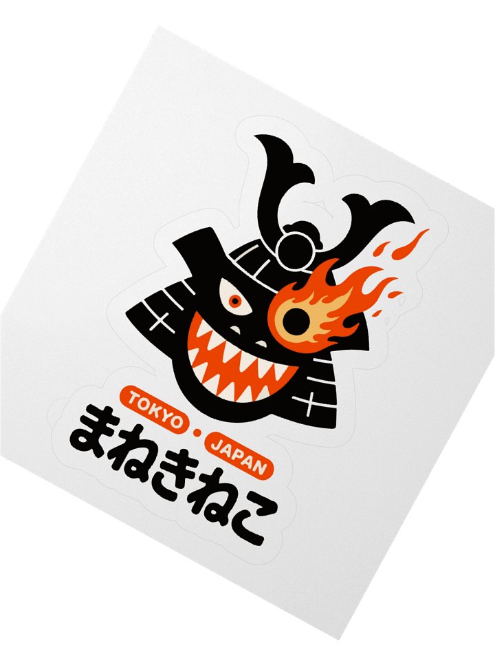 Fiery Tokyo Monster Kiss Cut Stickers product image (2)