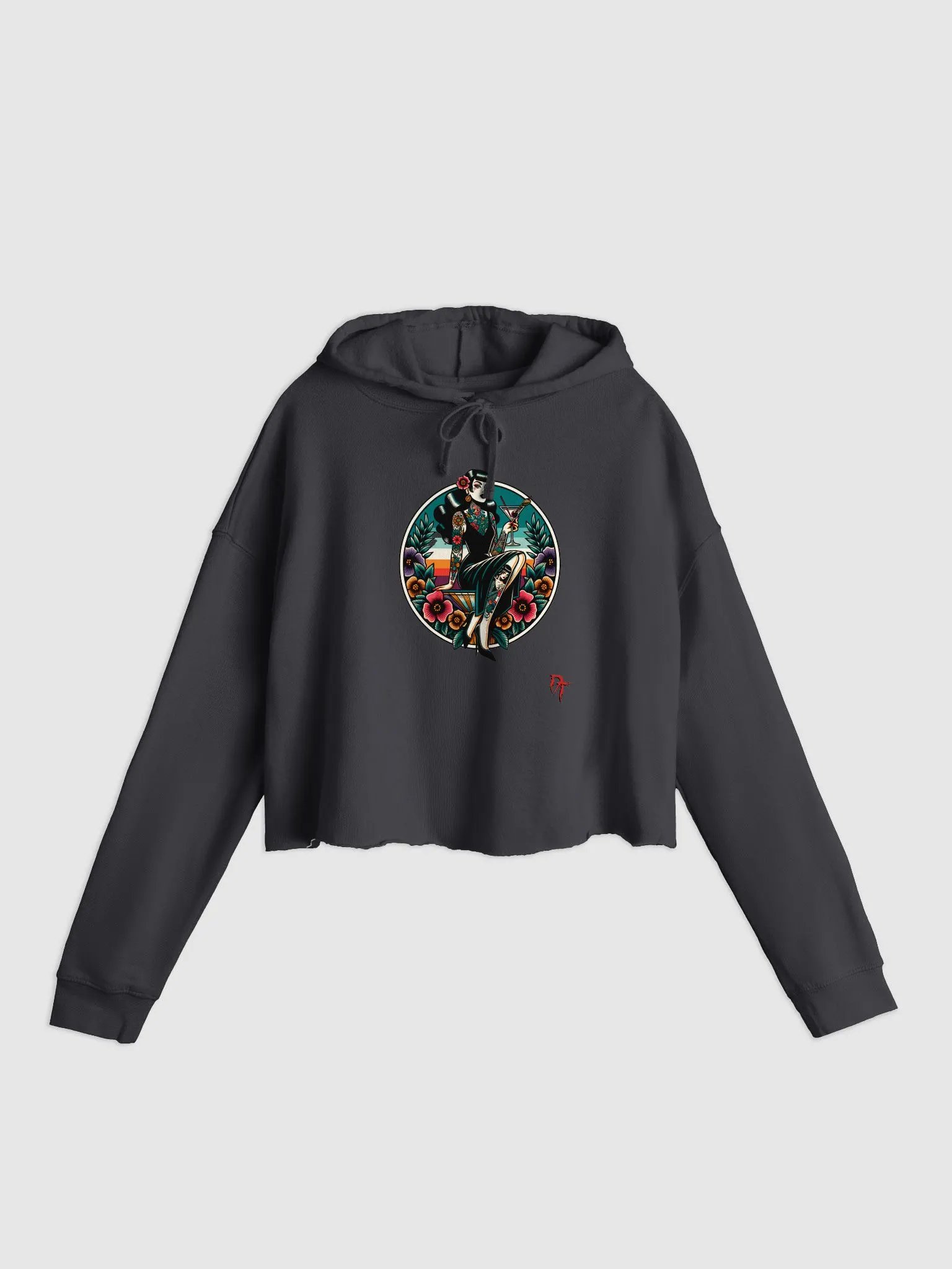 Shaken not Stirred Cropped Hoodie product image (3)