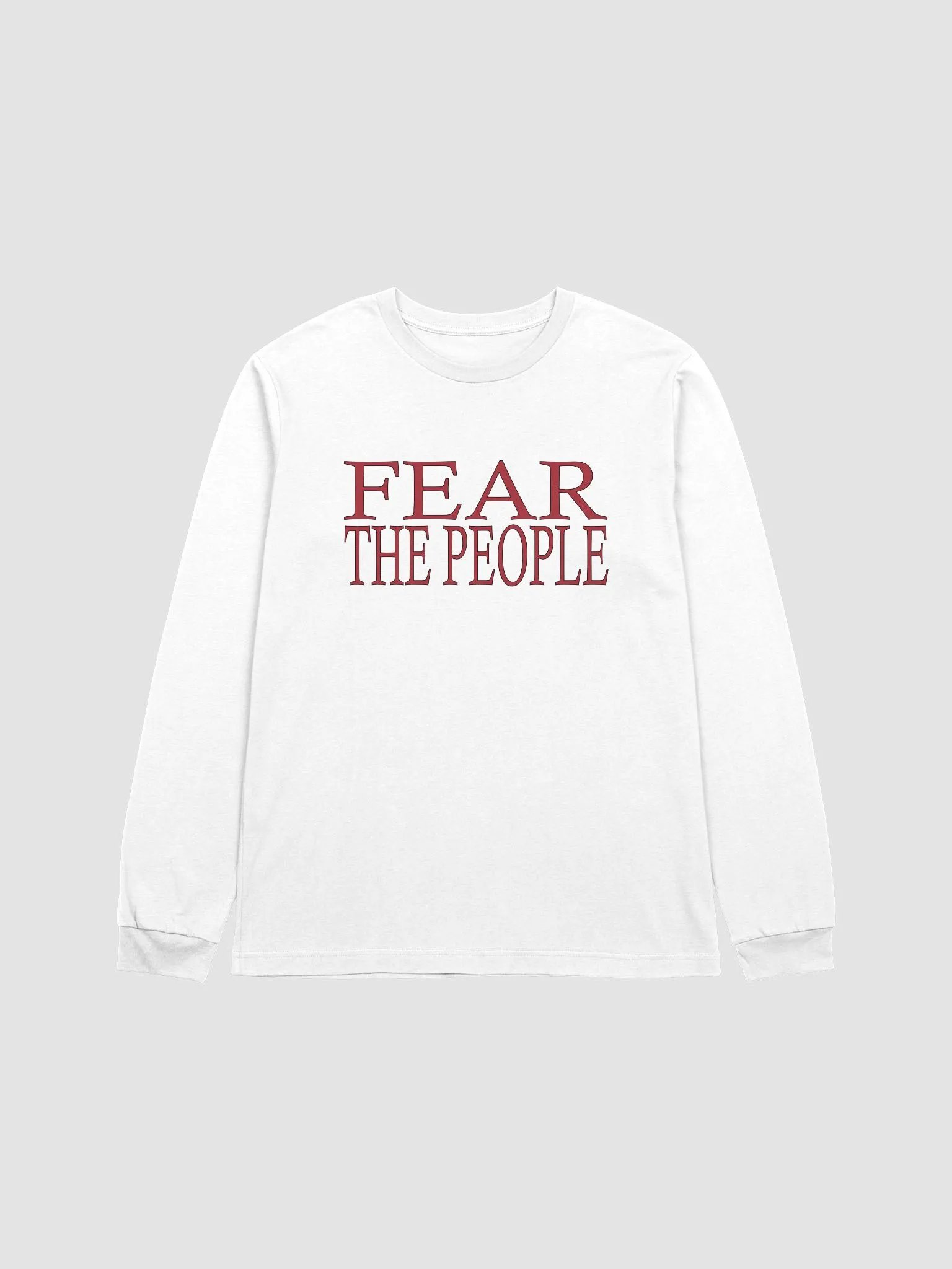 Fear The People - 01 - Red - Bella+Canvas Supersoft Long Sleeve T-Shirt product image (2)