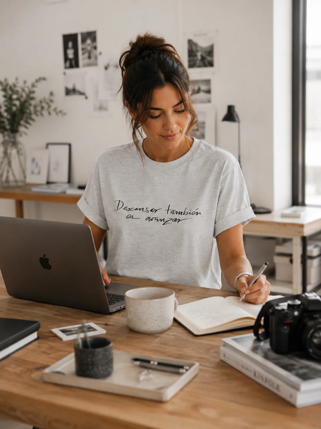 Descansar Es También Avanzar Essential T-Shirt | Regalo Autocuidado Mujer product image (6)