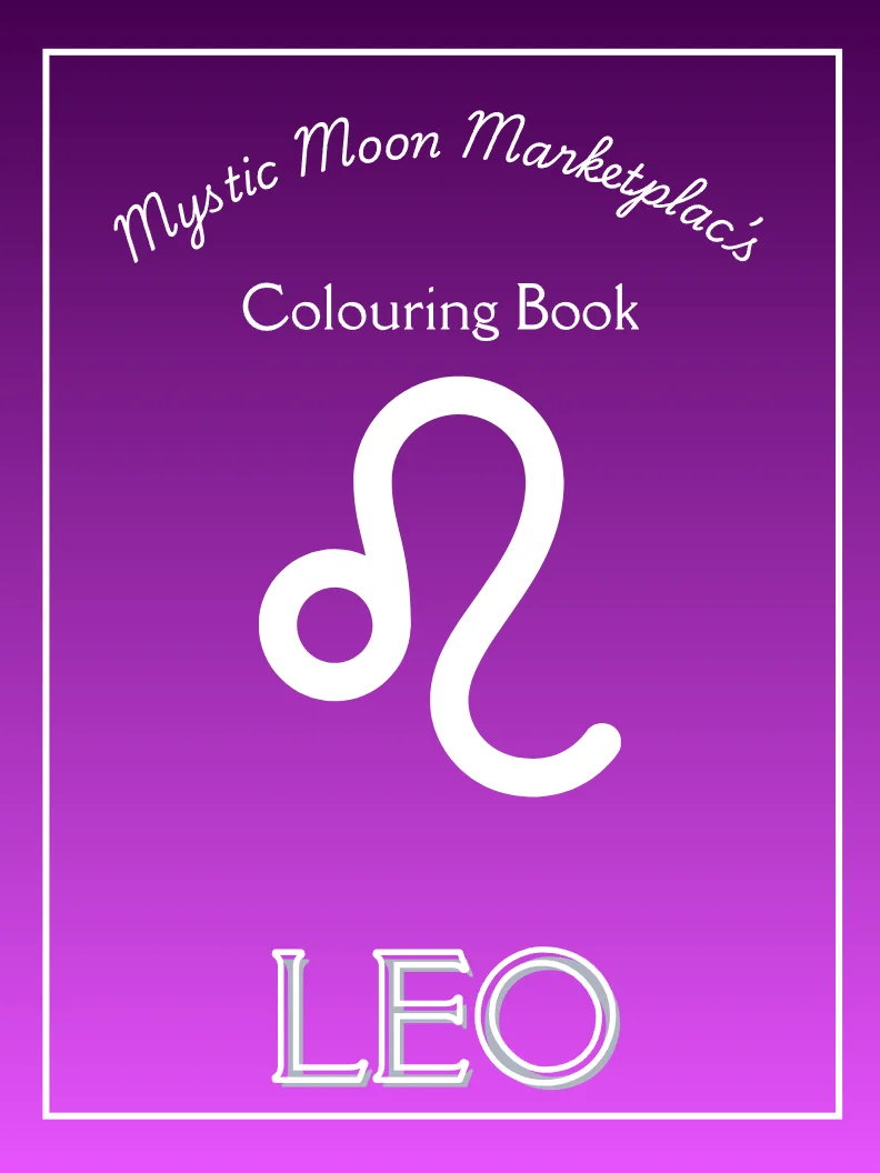 Leo Colouring Book for Adults | 20 Radiant Zodiac & Astrology Colouring Pages for Stress Relief product image (1)