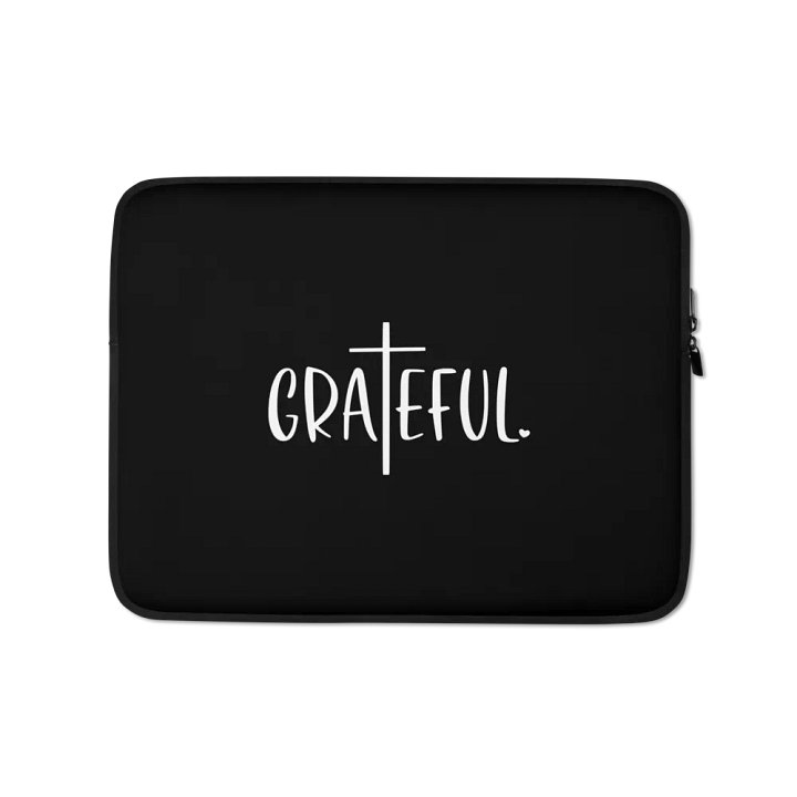 Grateful Cross Design Laptop Sleeve product image (1)