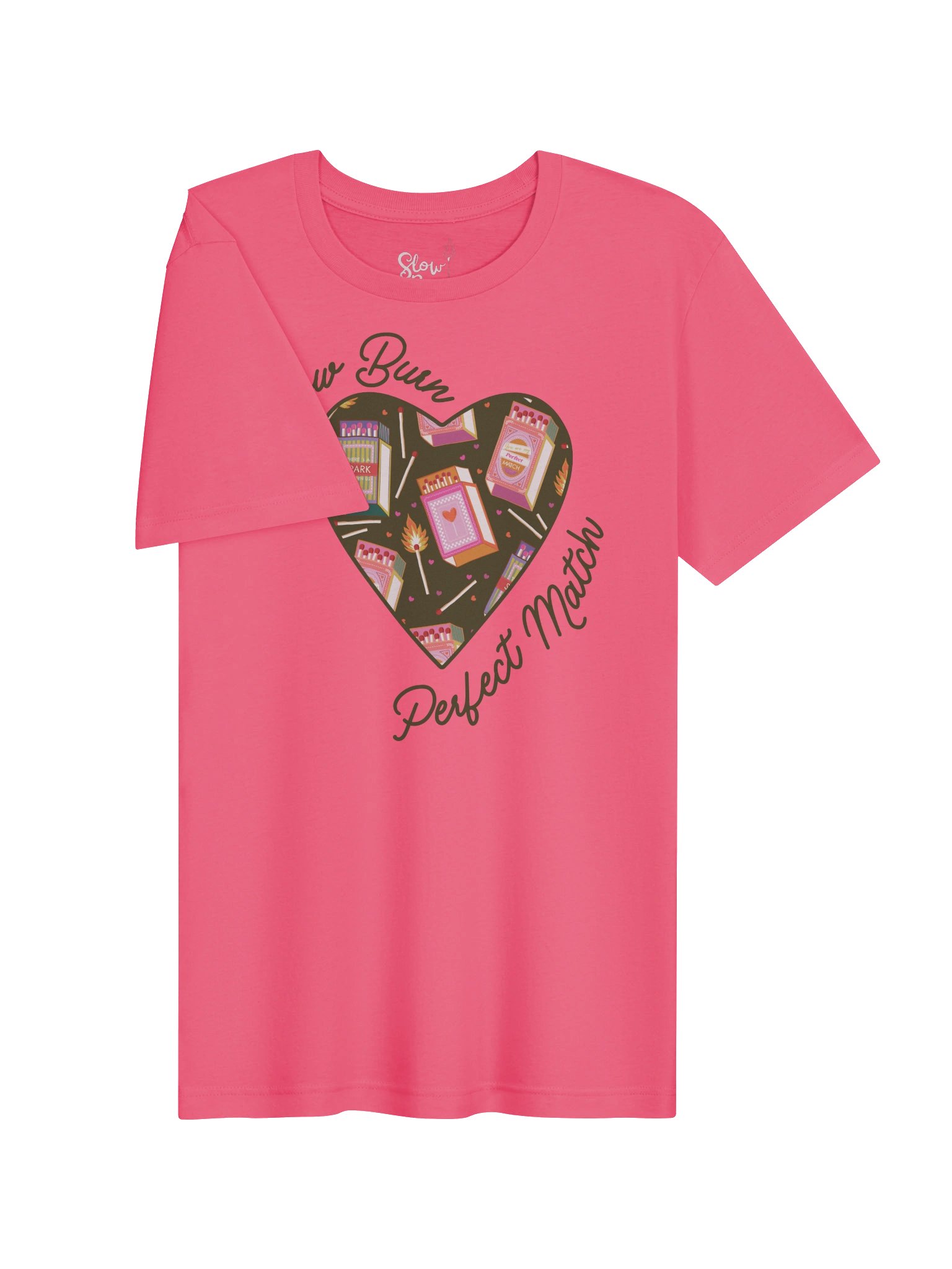 Slow Burn Perfect Match | Black Lined Colorful Heart logo - B&C product image (3)