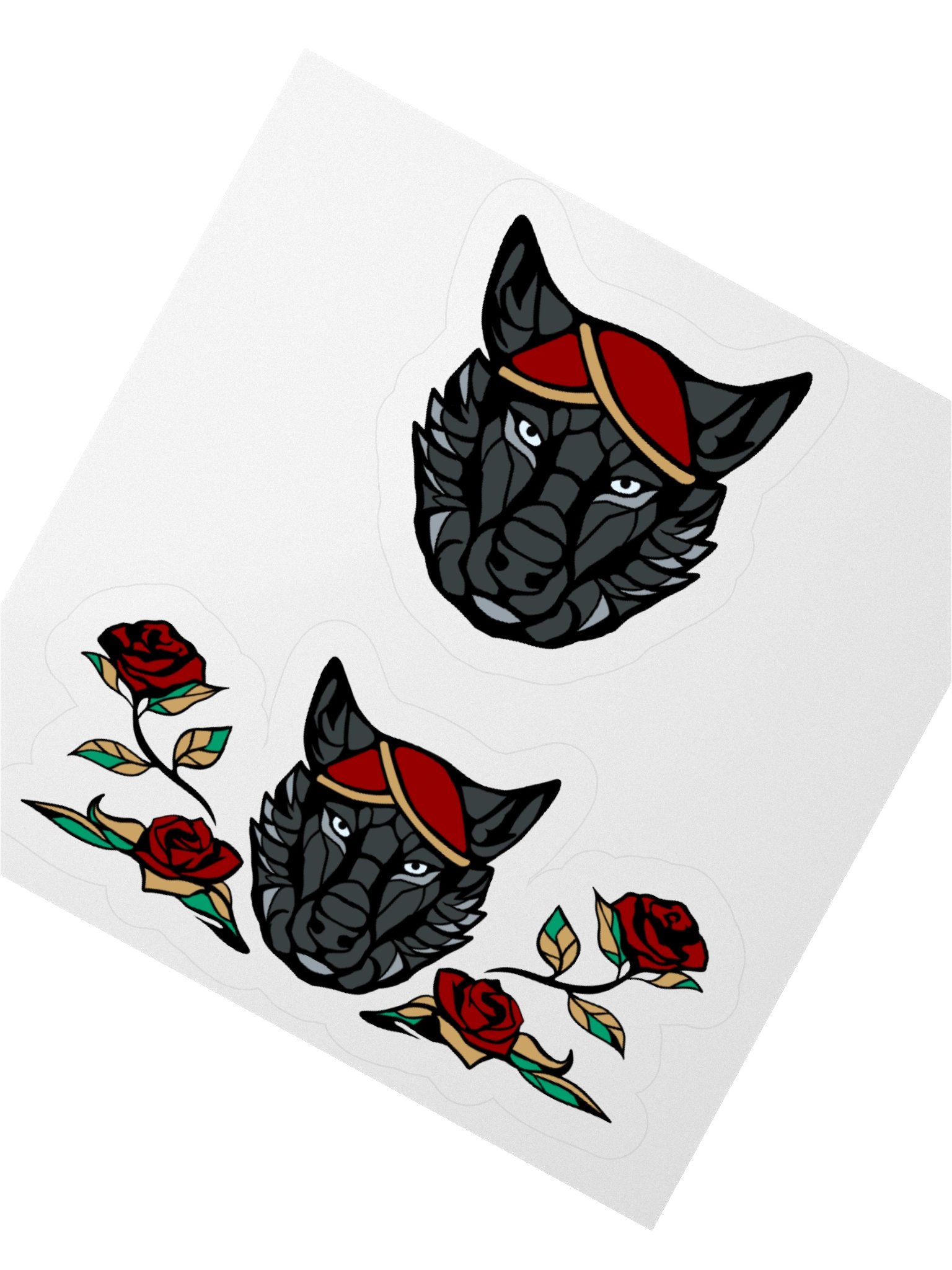 Sticker - Wolf & Roses product image (5)
