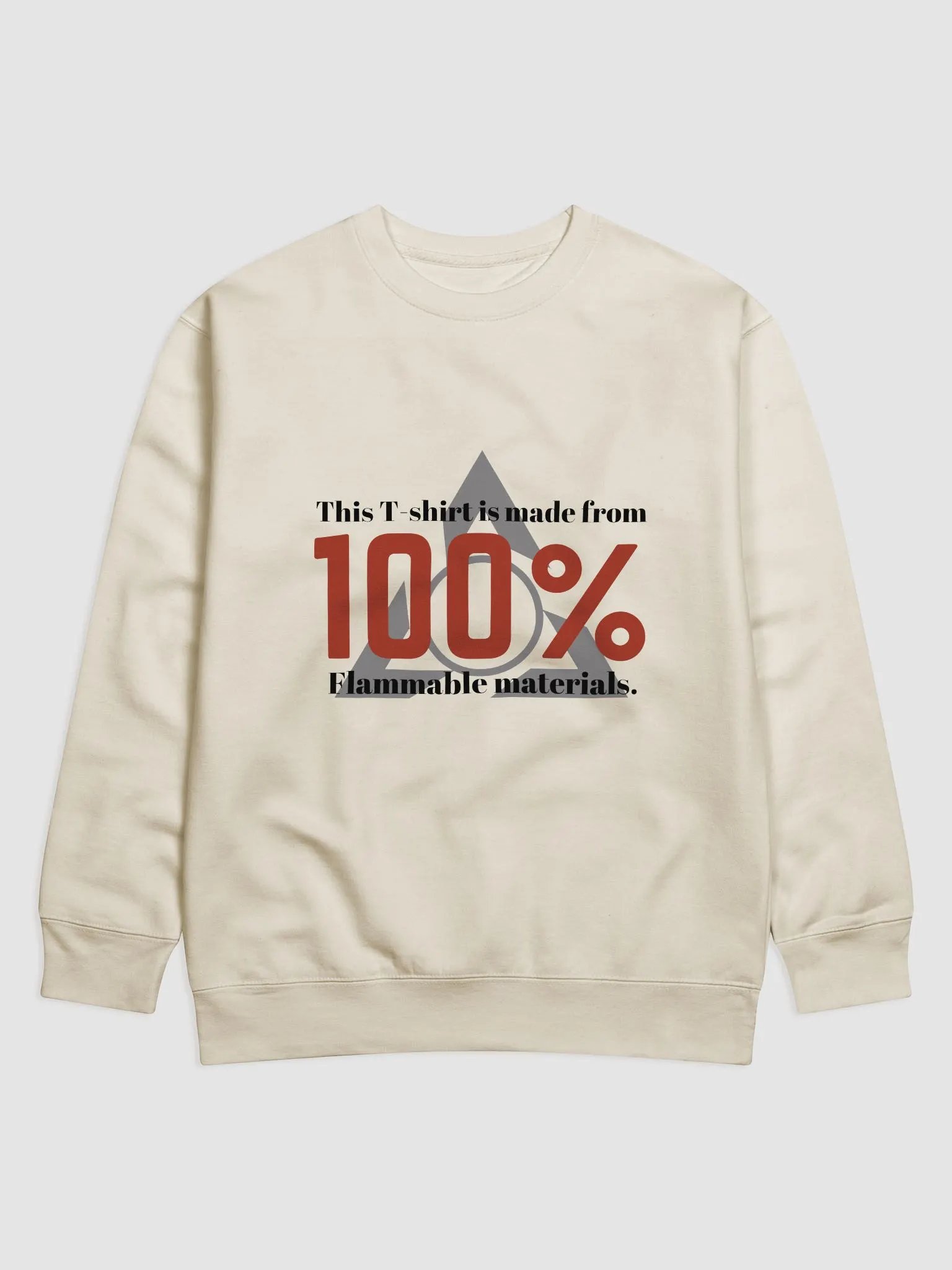 100% Flammable | Cotton Heritage Premium Sweatshirt by Cotton Heritage product image (1)