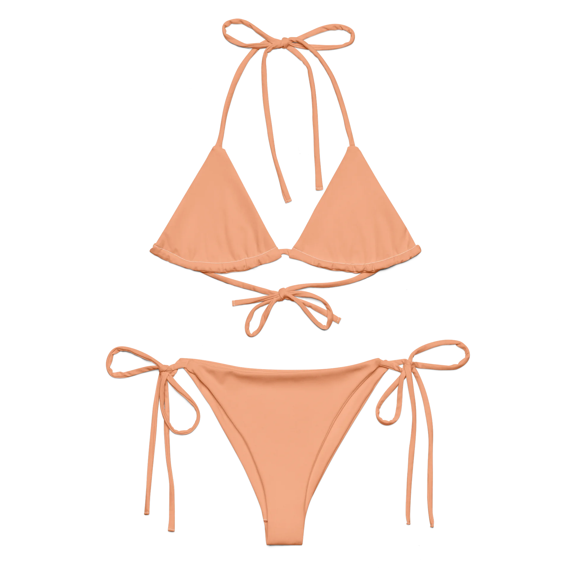 His House String Bikini Set - Coral product image (9)