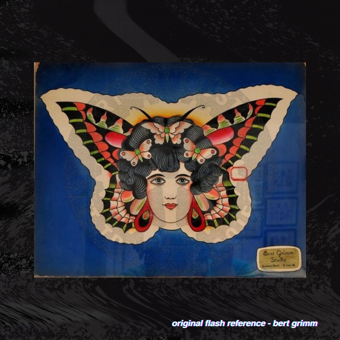 Bert Grimm Traditional Butterfly Lady Head Pattern product image (2)