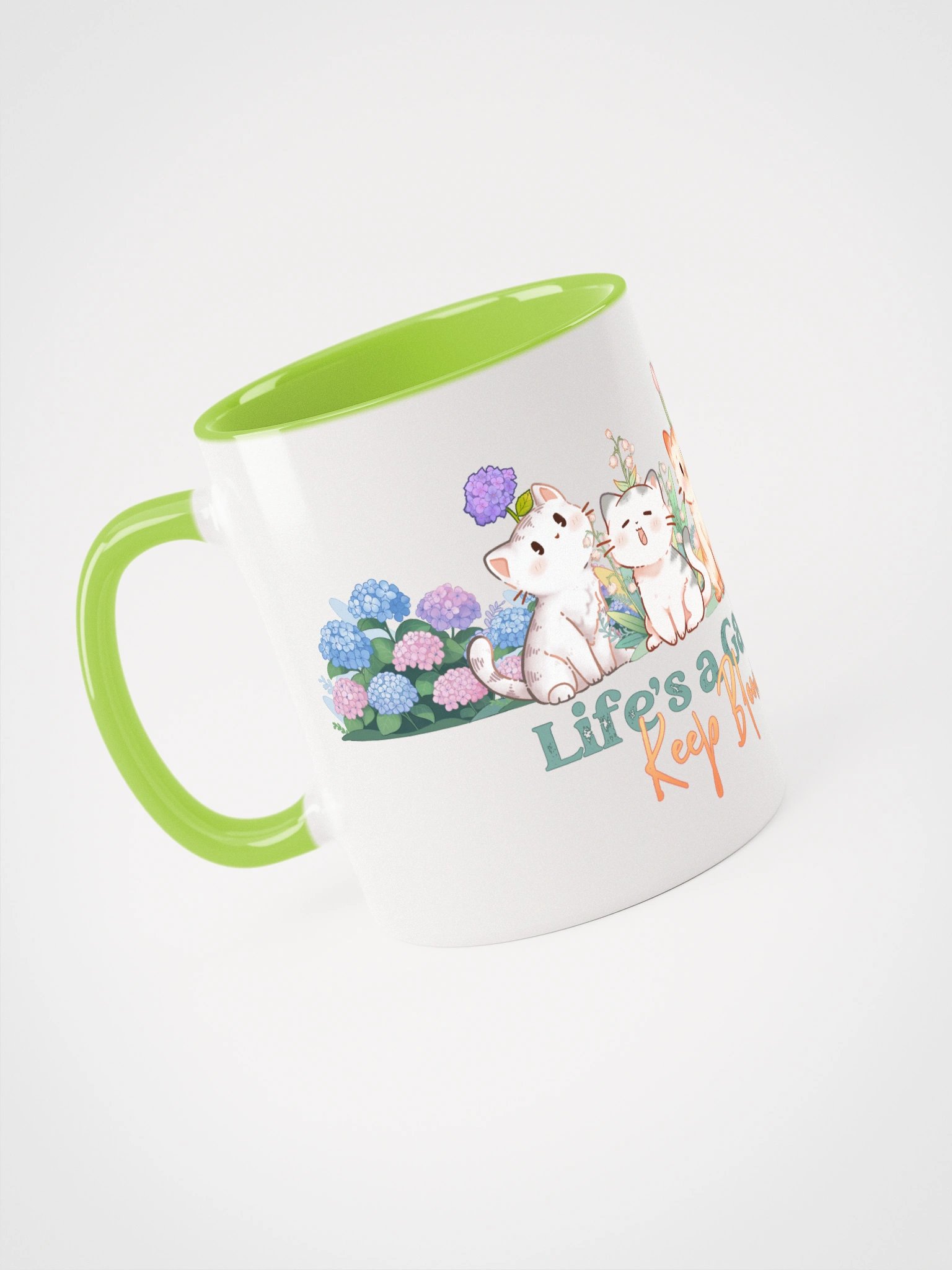 Life is a cat garden - colored mug product image (1)