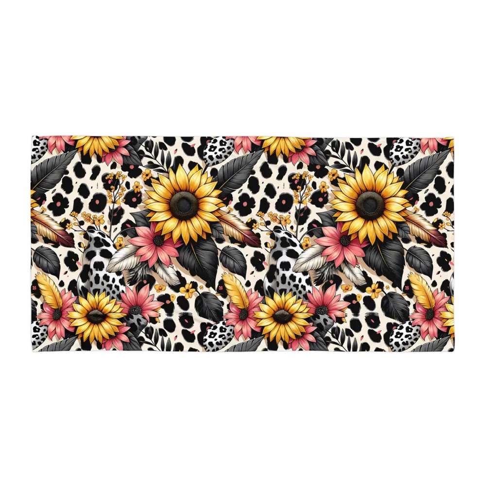 Flowers and Leopard Print Towel product image (1)