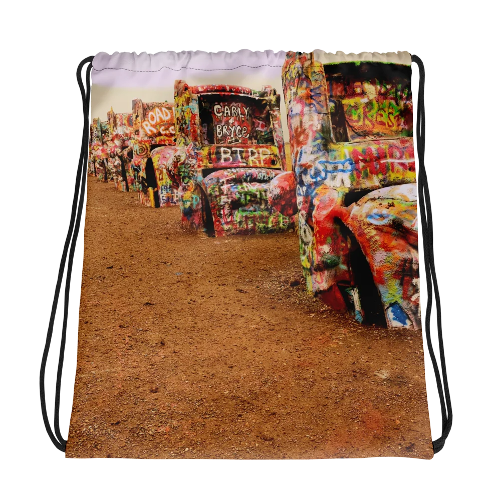 Cadillac Ranch Drawstring Bag product image (1)