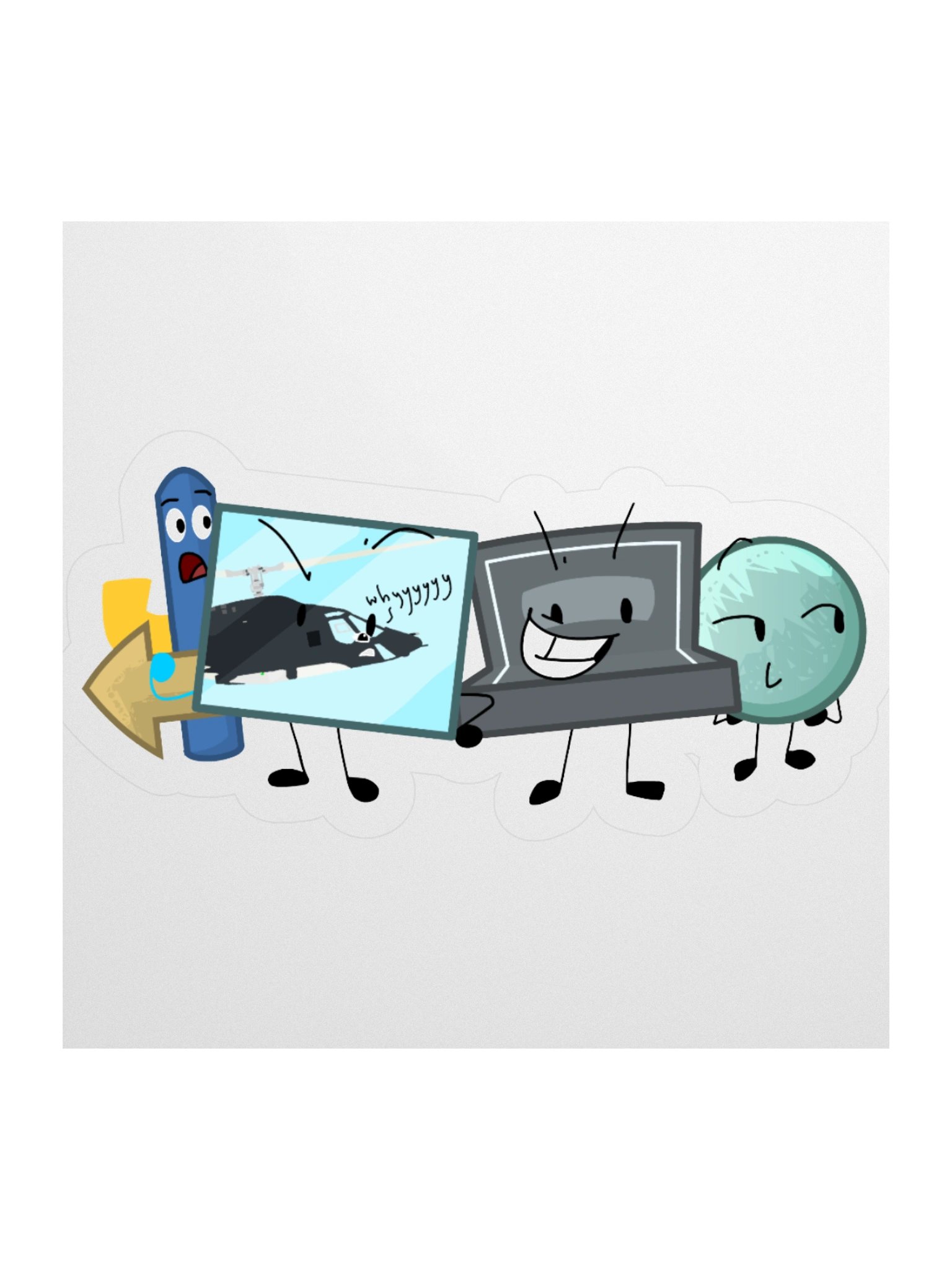 Functional Four Sticker product image (1)