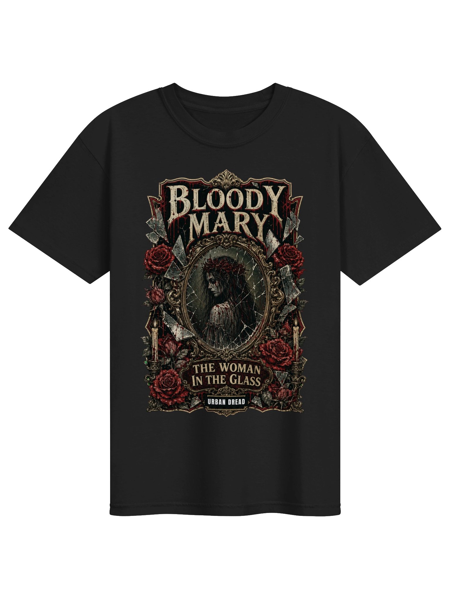 The Woman in the Glass — Bloody Mary Gothic Horror T-Shirt product image (1)