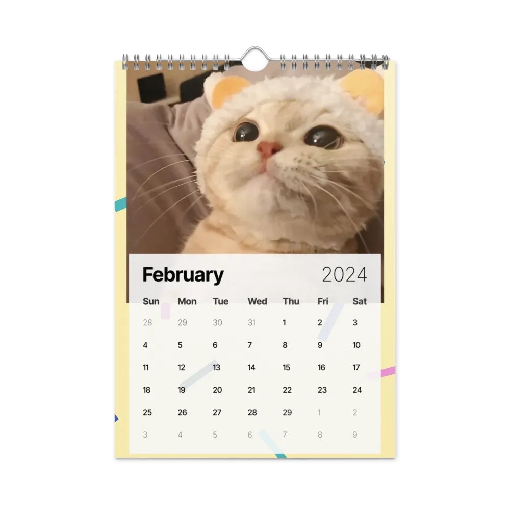 Wall Calendar (2024): Meme Cats product image (7)