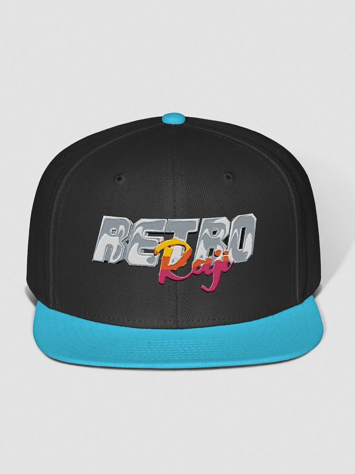Retro Raji Snapback Cap (Teal/Black) product image (1)