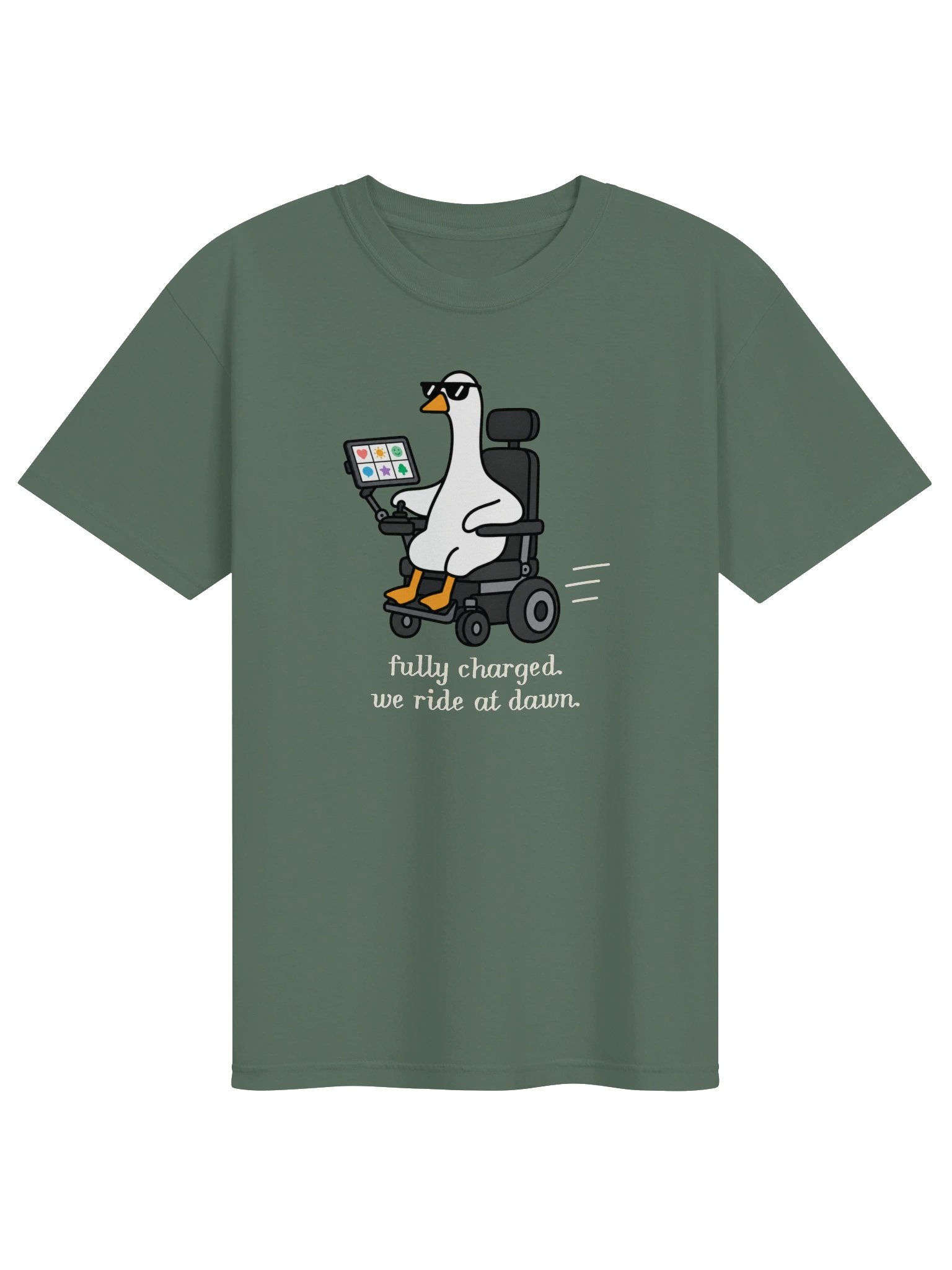 Fully Charged - Power Chair - Adult Unisex Tee product image (1)