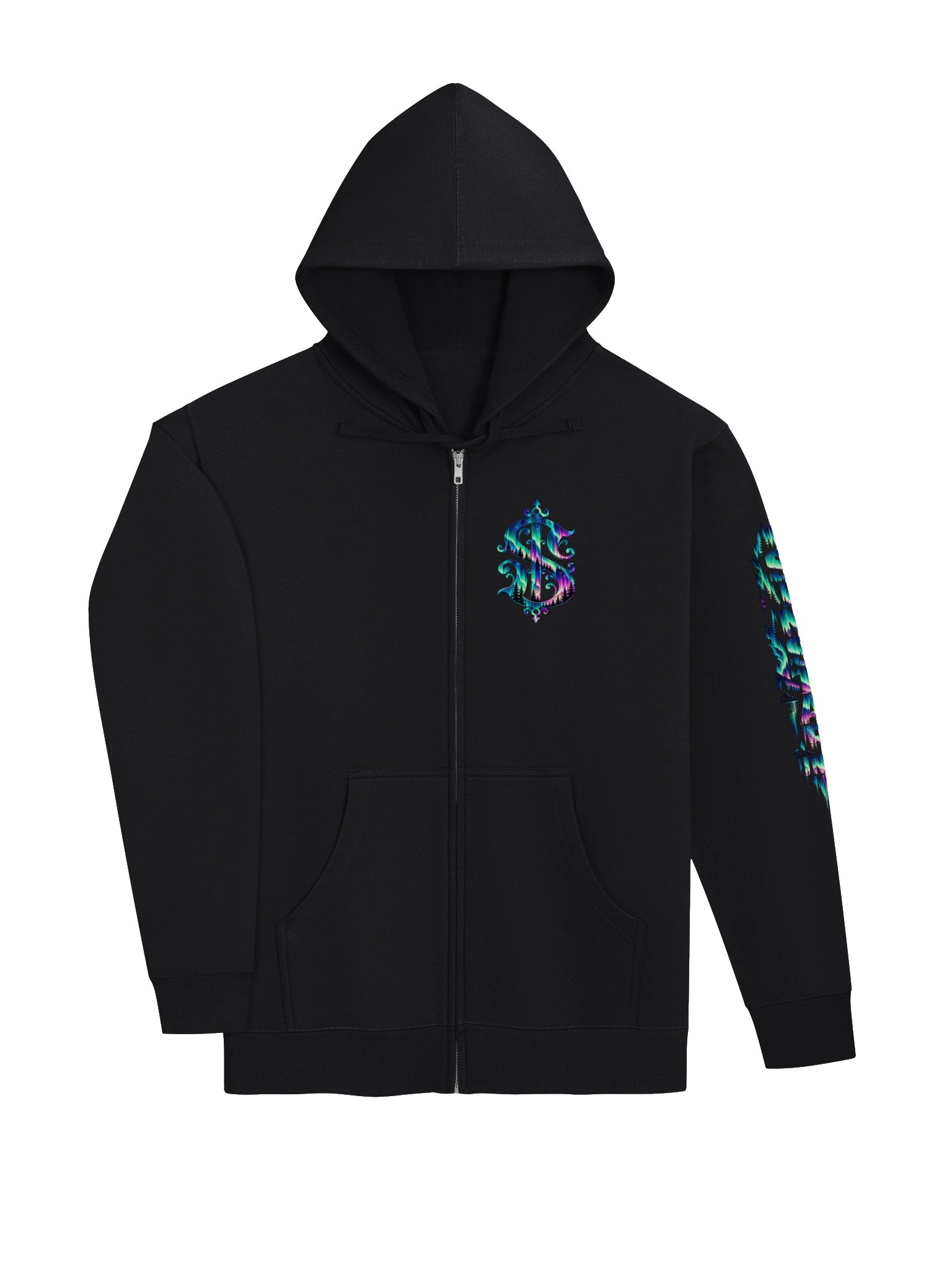 Aurora Borealis Zip Hoodie product image (3)