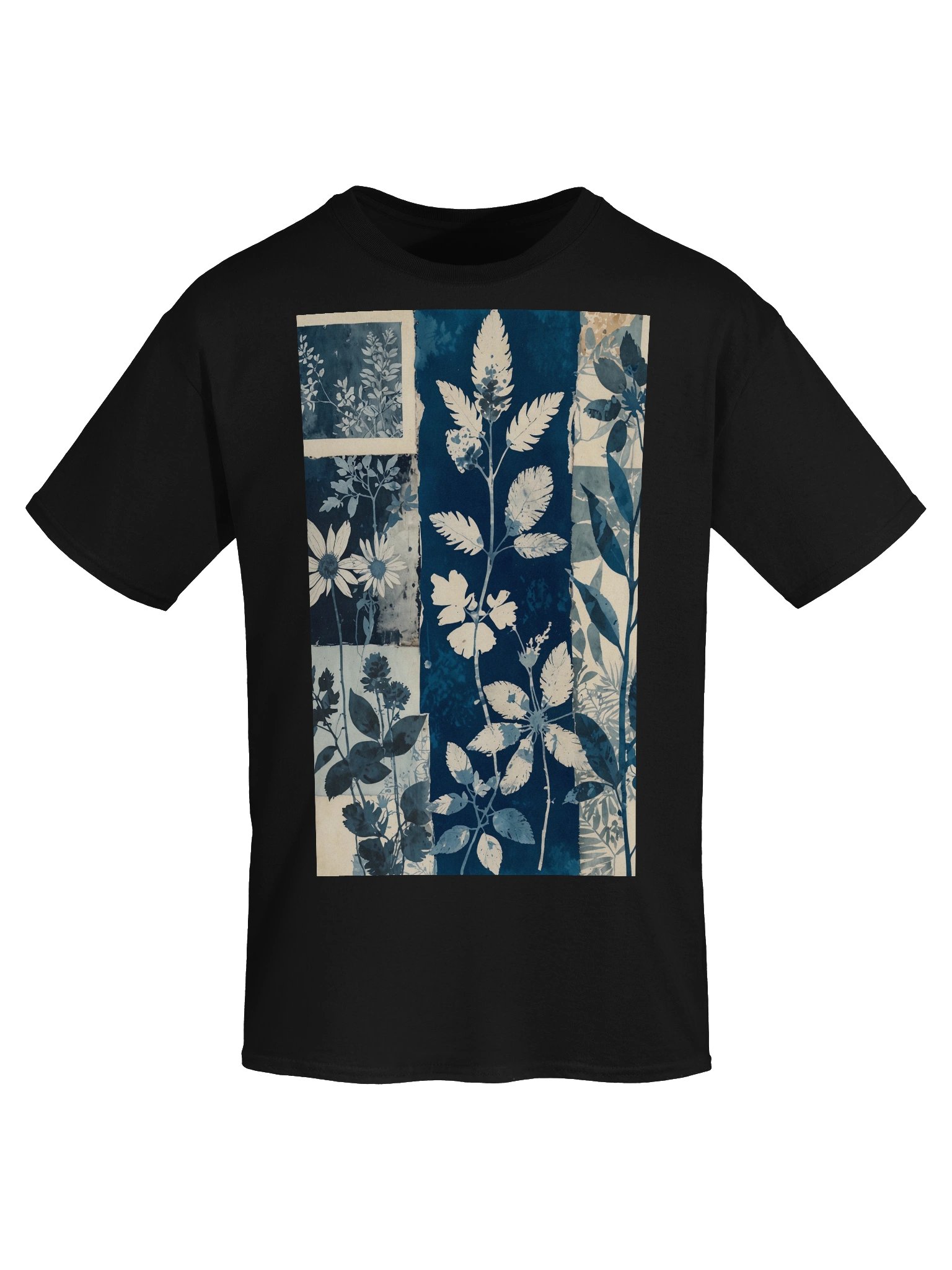 Cyanotype Botanical Collage Graphic Tee product image (46)