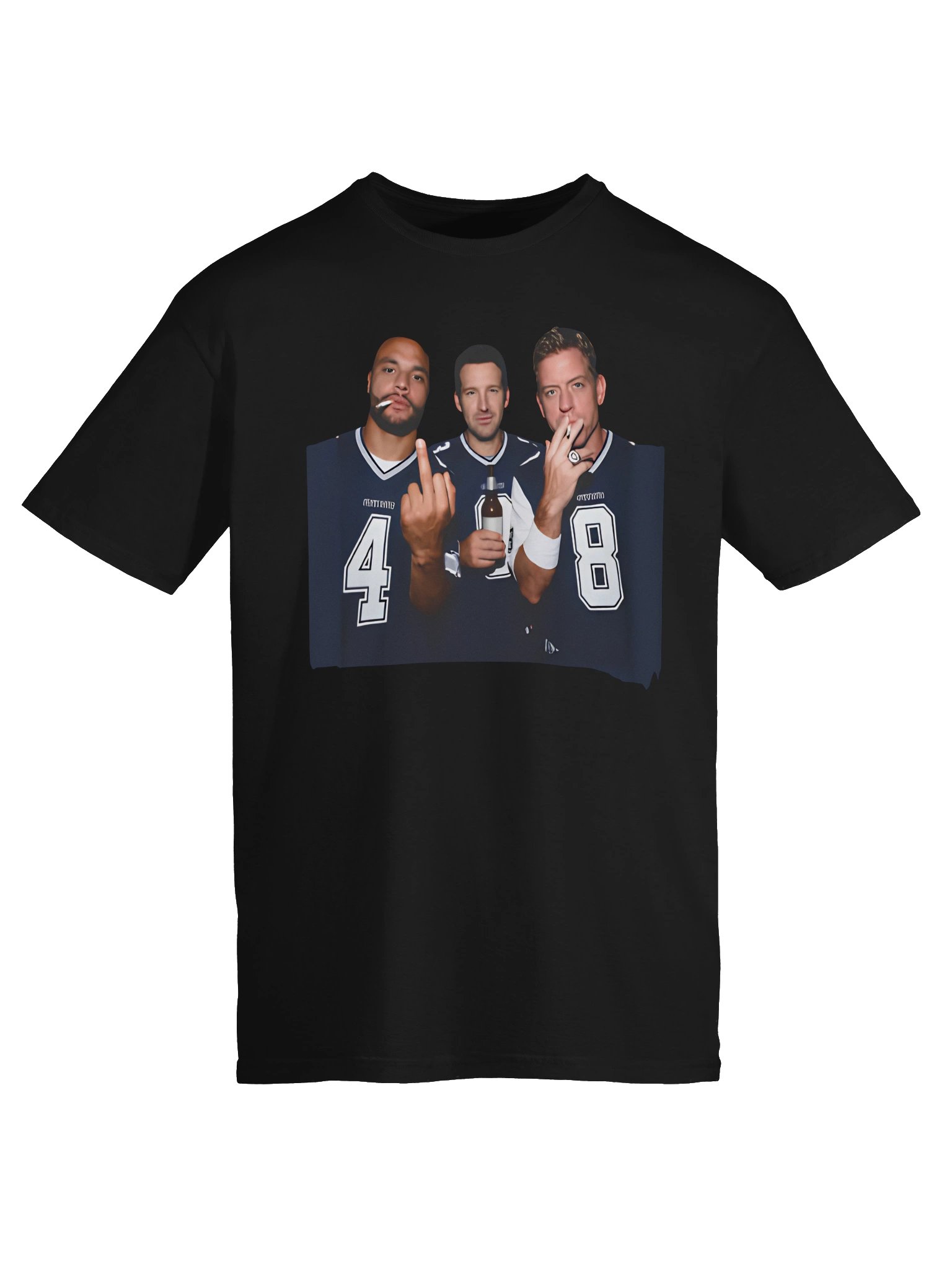 Dak Prescott Tony Romo Troy Aikman Middle Finger Shirt product image (2)
