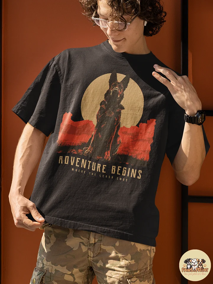 Sunset Adventure Dog Oversized Tee product image (1)
