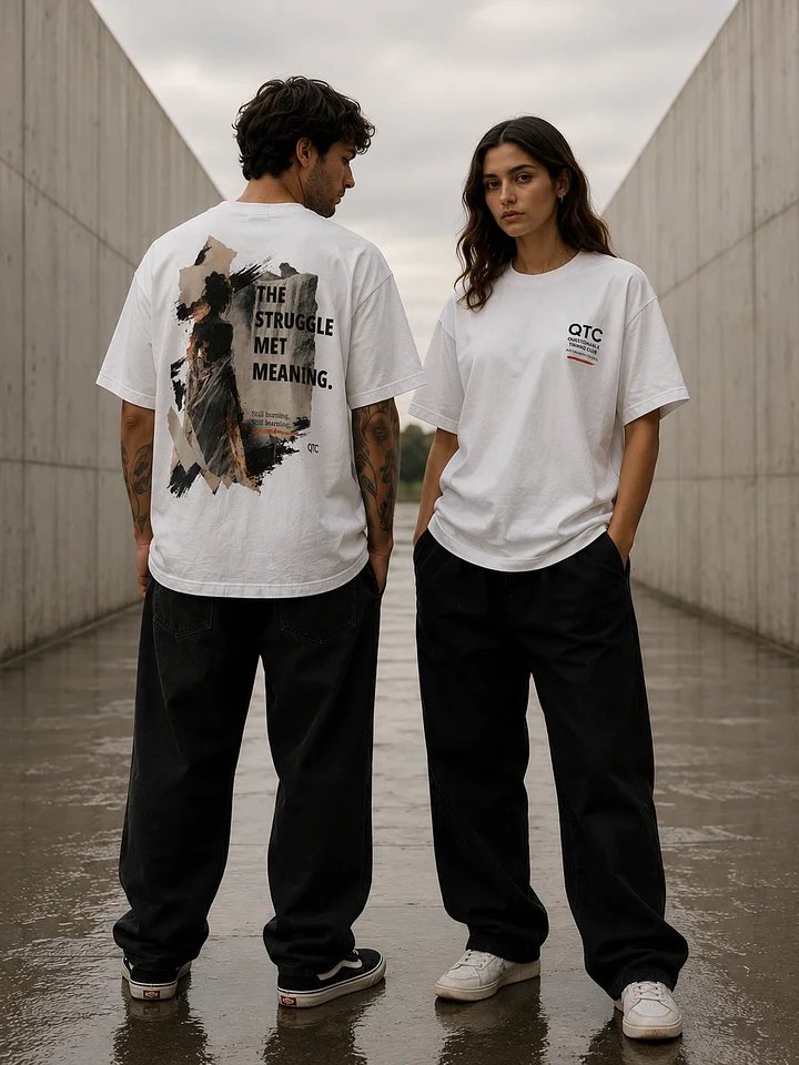 QTC — The Struggle Met Meaning Tee - Soft | White Line product image (2)