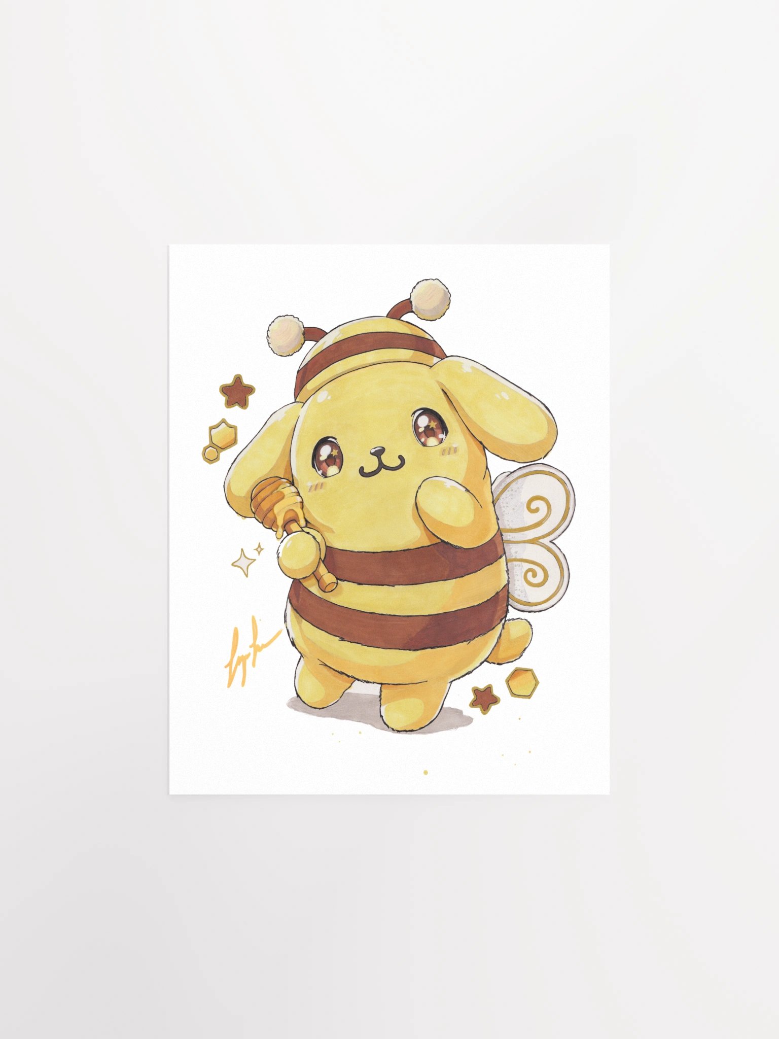 Puppy Bee Art Print product image (3)