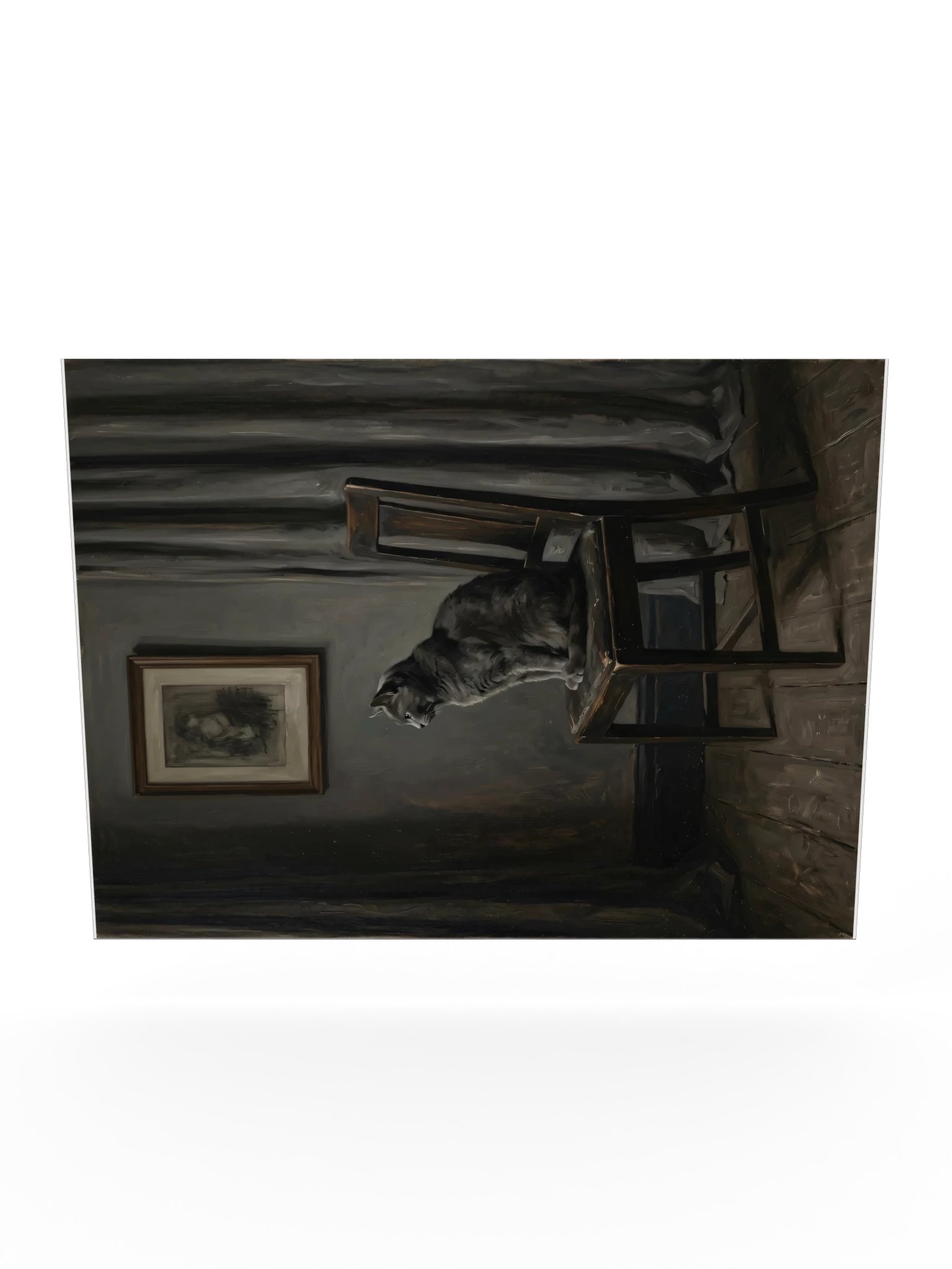 Arrangement in Grey Cat Poster product image (24)
