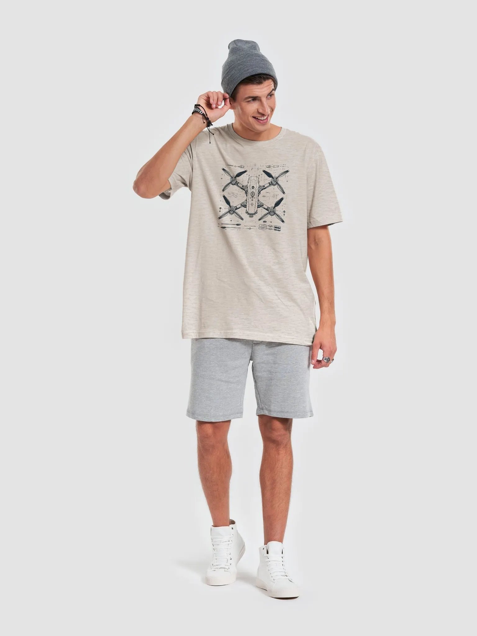 FPV Drone Blueprint T-Shirt product image (6)