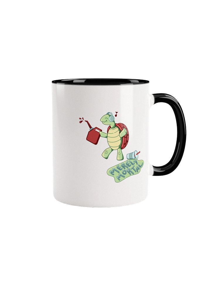 Exclusive Merely Mortal's Dancing Gas Station Turtle Coffee/Tea Mug with Color Inside product image (1)