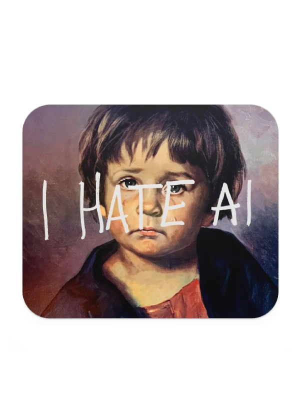 I HATE AI Mousepad product image (2)