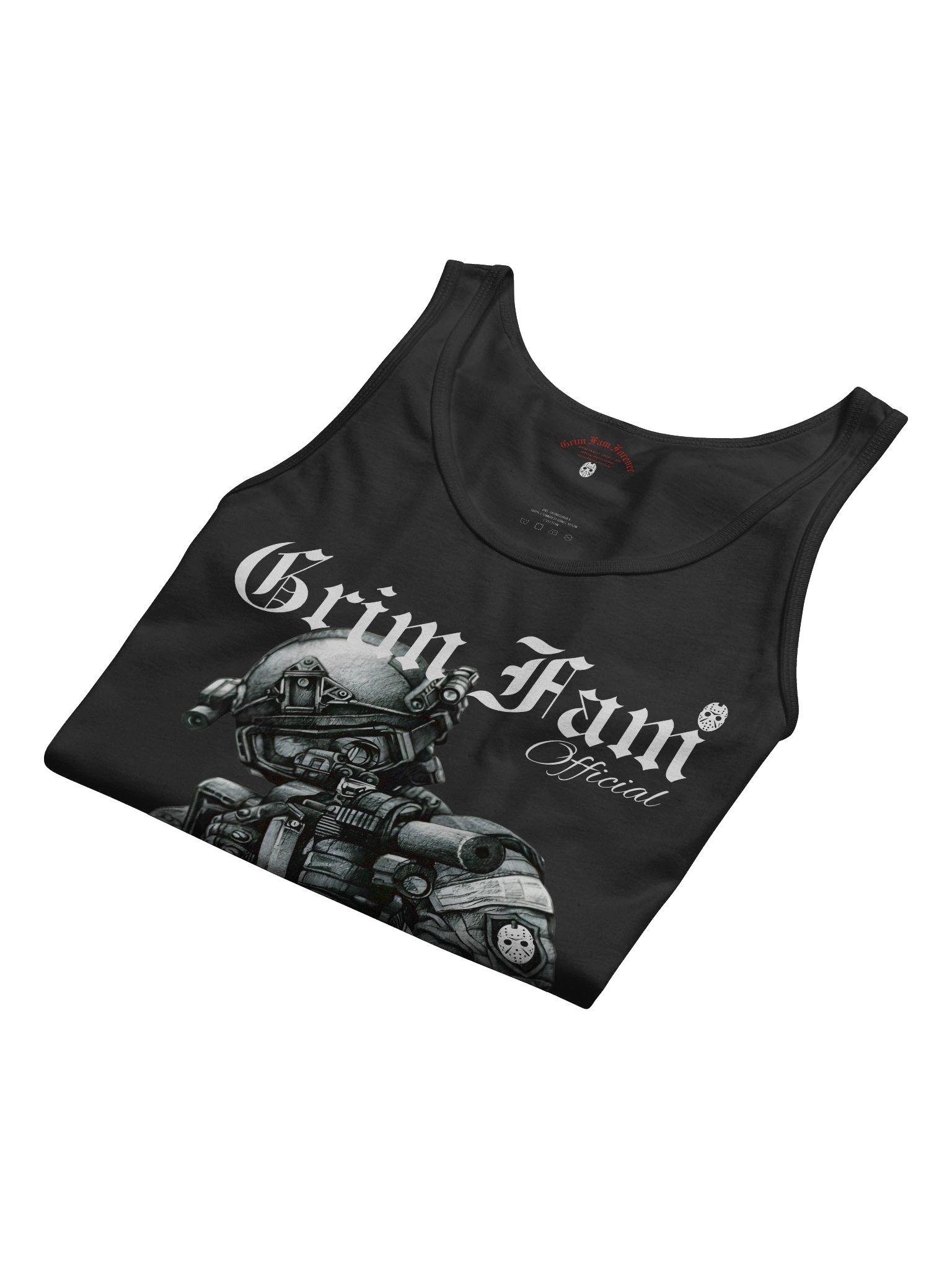 GRIM FAM — SQUAD GRIM FAM — CHAOS DIVISION | TEAM EXCLUSIVE: CHEESECAKE EDITION - TANKTOP/SINGLET- #1 - Black / Navy / Blue / Red / Grey product image (8)