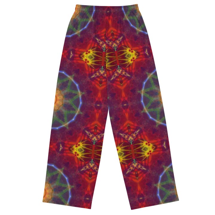 Orange and Purple Kaleidoscope Wideleg Pants product image (2)