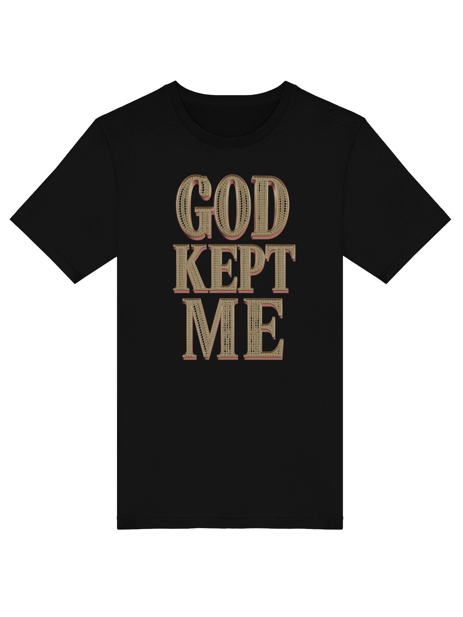 God Kept Me -Keep The Faith Glittery Tee product image (5)