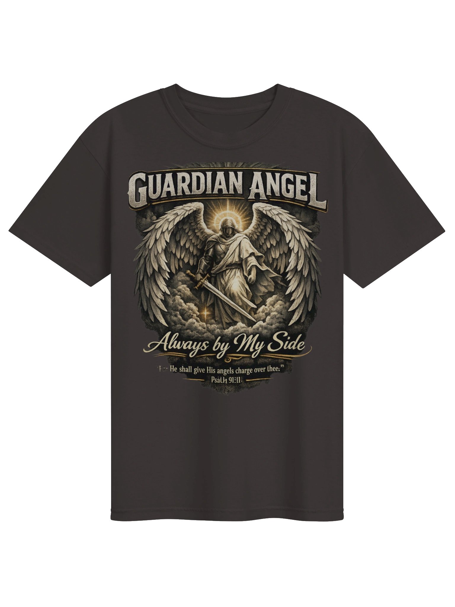Guardian Angel Always by My Side | Psalm 91:11 Christian Faith Shirt | Kingdom Life Co. product image (2)