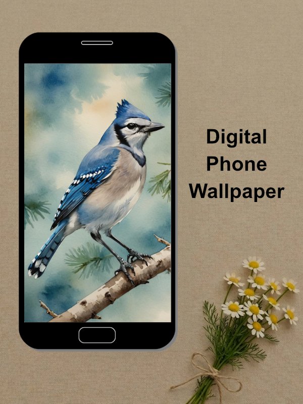 Blue Jay Phone Wallpaper product image (1)