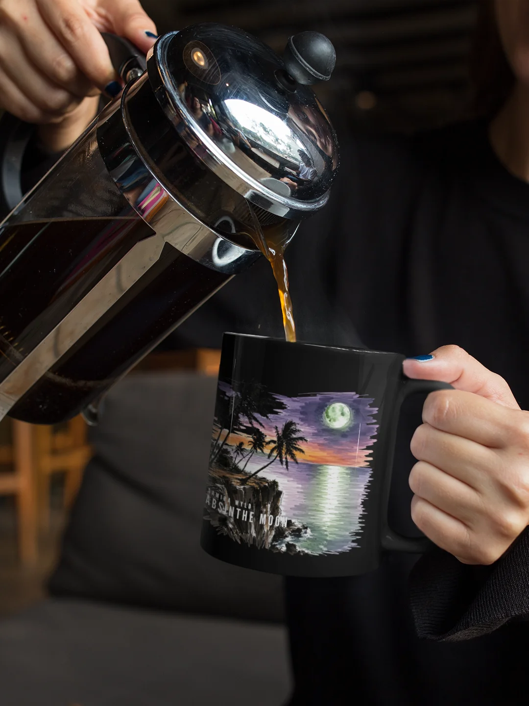 Absinthe Moon Sketch Edition Black Mug product image (1)