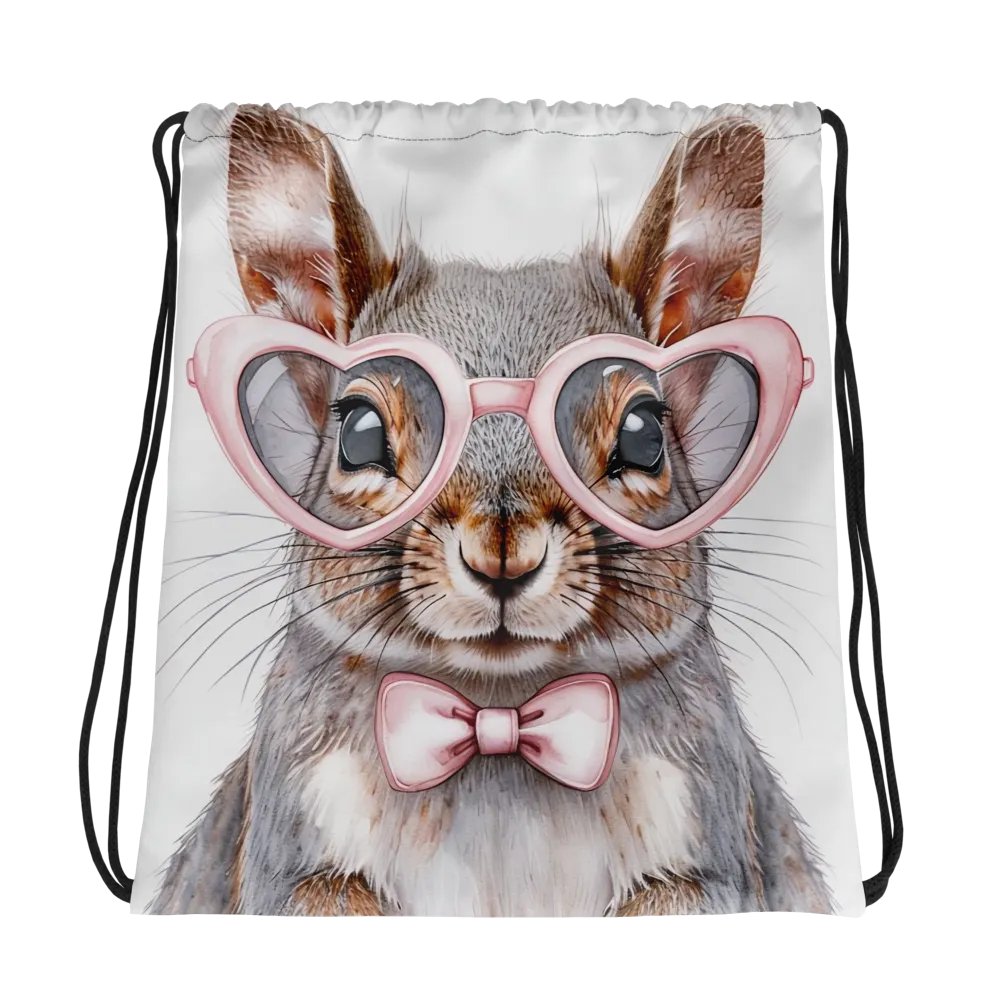 Whimsical Rabbit All-Over Drawstring Bag product image (1)