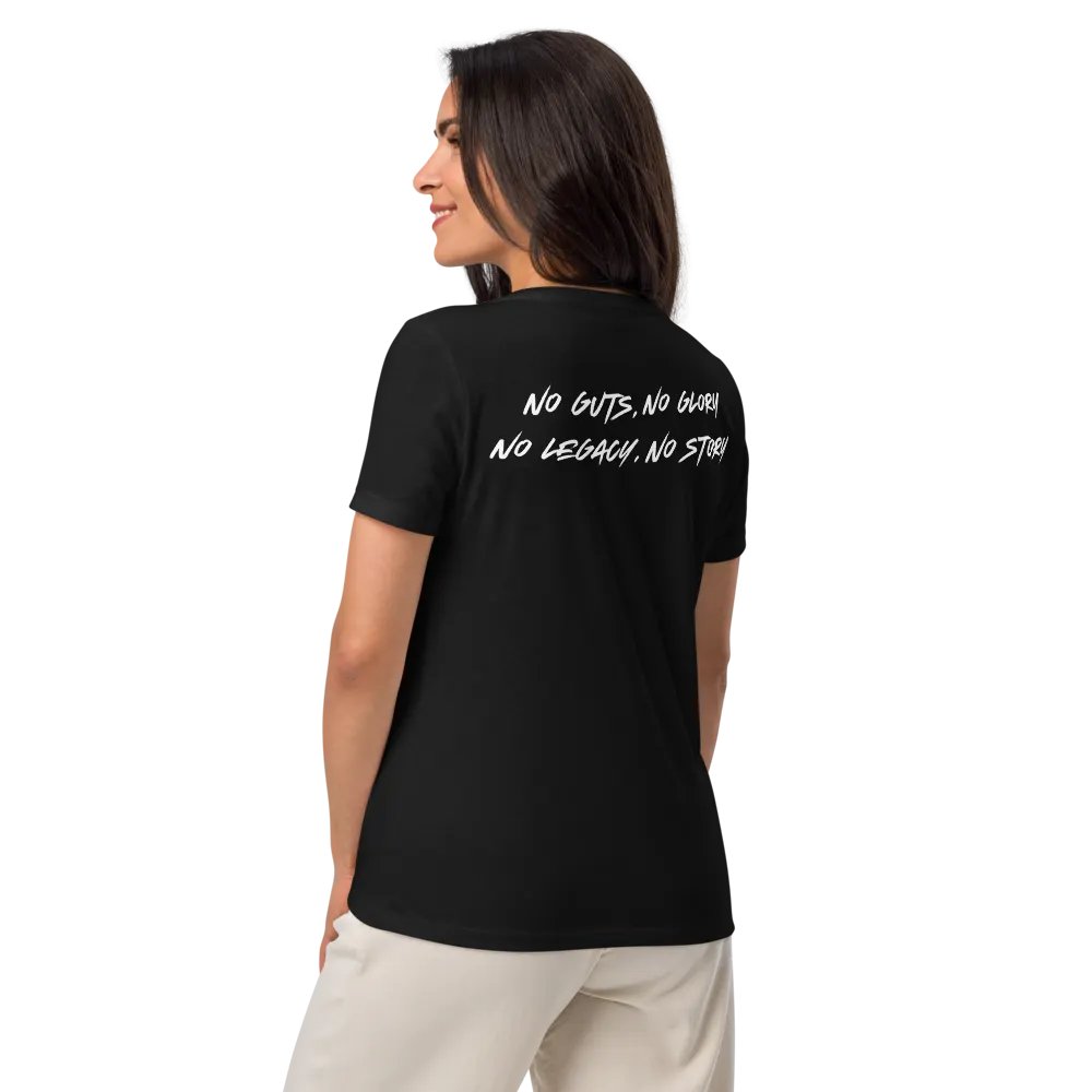 Woman's V Neck | Black | White/Purple product image (10)
