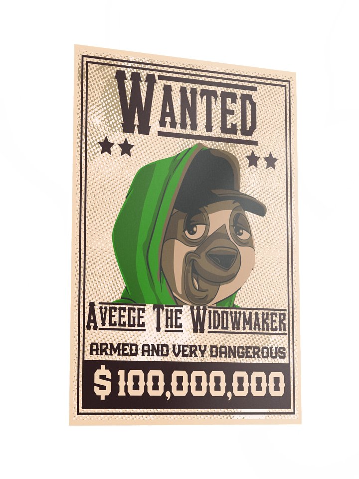 Aveege The Widowmaker Wanted Poster product image (5)