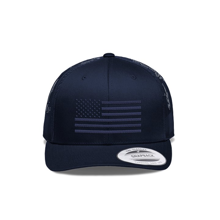 Midnight American Flag Snapback Hat product image (1)