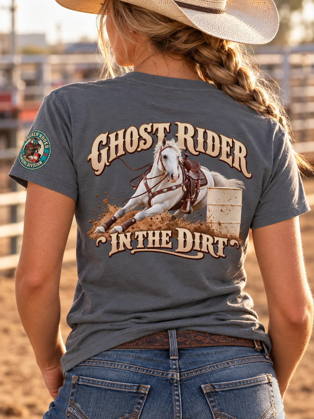 Ghost Rider Barrel Racing T-Shirt | BROKEN RODEO™ product image (127)